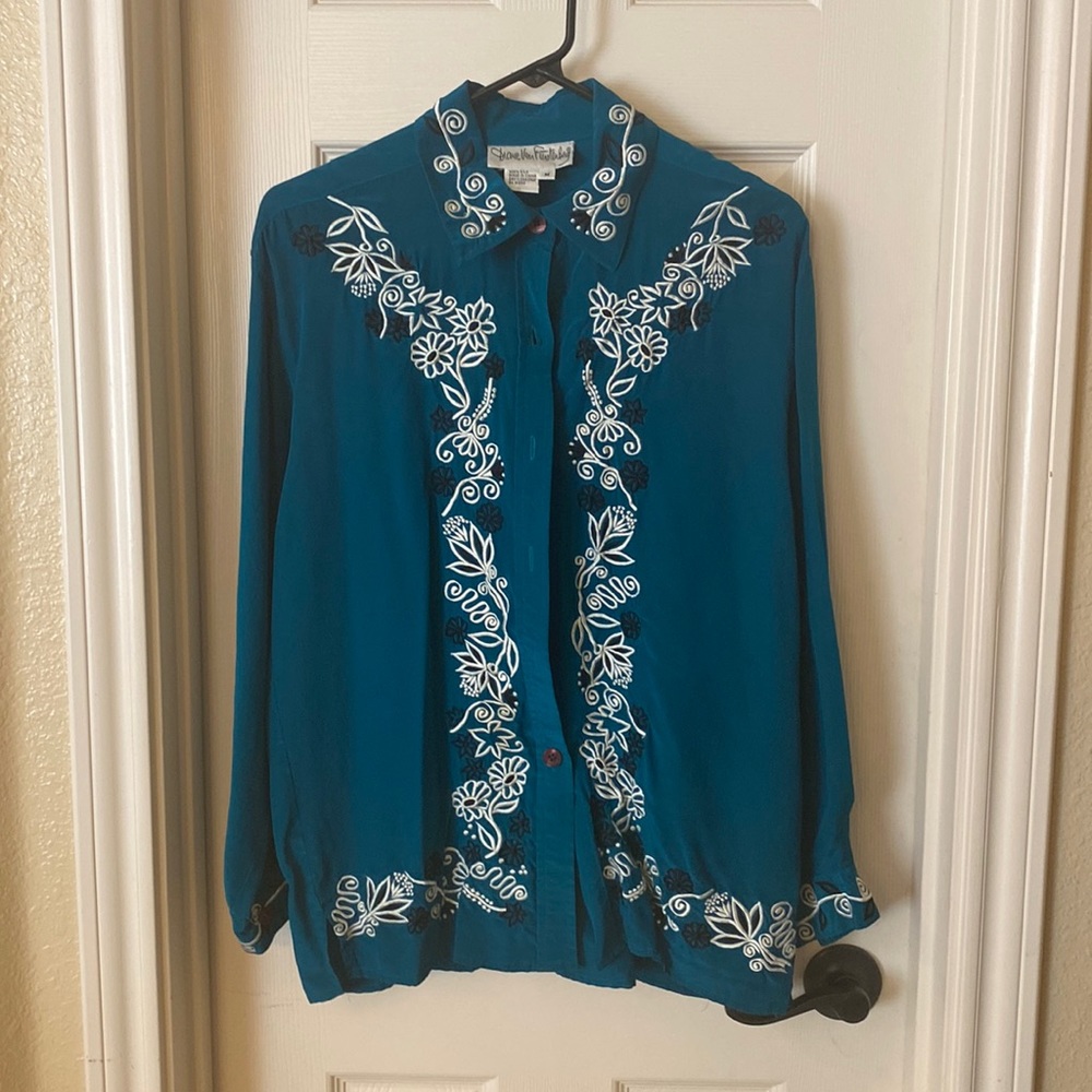 Diane Von Furstenberg button down blouse (vintage)